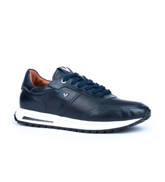 Martinelli Niebieskie skórzane buty Hanbury