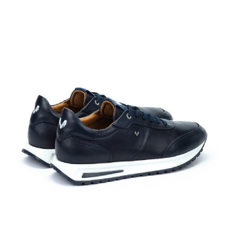 Martinelli Niebieskie skórzane buty Hanbury