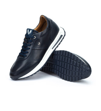 Martinelli Niebieskie skórzane buty Hanbury