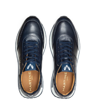 Martinelli Niebieskie skórzane buty Hanbury