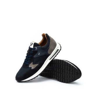 Martinelli Hanbury l�der-sneakers navy 