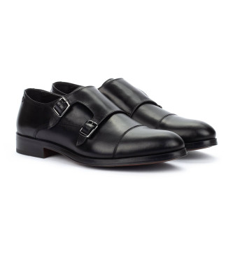 Martinelli Empire leather shoes black buckles