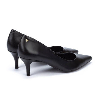 Martinelli Fontaine zwart leren schoenen -Hoogte hak 6,5cm