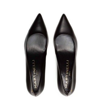 Martinelli Fontaine black leather shoes -Height heel 6,5cm