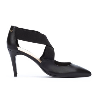 Martinelli Thelma črni usnjeni čevlji -Višina pete 8,5 cm