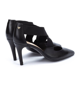 Martinelli Thelma črni usnjeni čevlji -Višina pete 8,5 cm