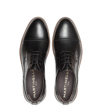 Martinelli Chaussures blucher à lacets en cuir noir Douglas