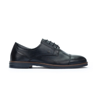 Martinelli Douglas blauw lederen geklede blucher schoenen met vetersluiting