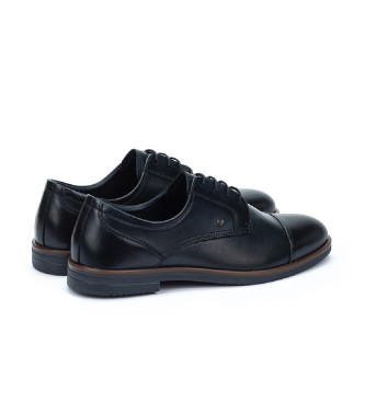Martinelli Douglas blauw lederen geklede blucher schoenen met vetersluiting