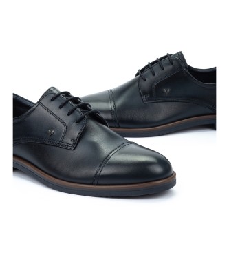 Martinelli Douglas blauw lederen geklede blucher schoenen met vetersluiting