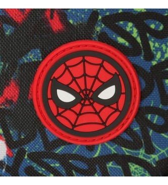Disney Saco de viagem Homem-Aranha vermelho urbano, azul-marinho