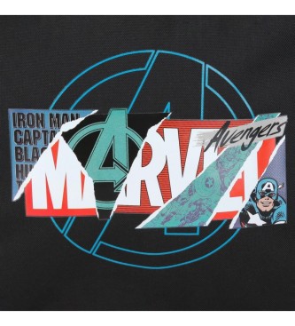 Disney Trzykomorowe etui Marvel Shield w kolorze czarnym