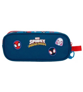 Joumma Bags Spidey Go webs go Two Compartment Case blue