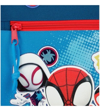 Joumma Bags Spidey Go webs go Two Compartment Case blue