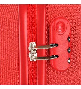 Disney Cabin size suitcase Spiderman Authentic rigid 55 cm red