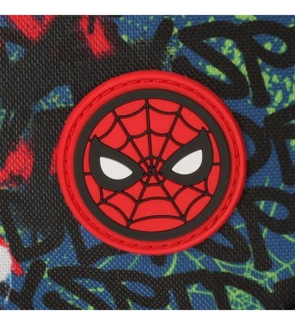 Disney Plecak na kółkach Spiderman miejski czerwony, granatowy