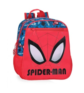 Disney Homem-Aranha Autntica mochila pr-escolar adaptvel ao carrinho vermelho