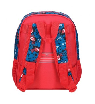 Disney Plecak przedszkolny Spiderman Authentic przystosowany do wózka czerwony