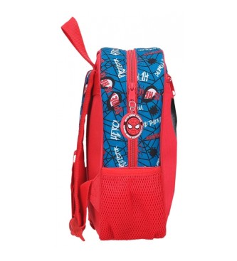 Disney Homem-Aranha Autntica mochila pr-escolar adaptvel ao carrinho vermelho