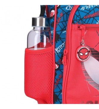 Disney Plecak przedszkolny Spiderman Authentic przystosowany do wózka czerwony