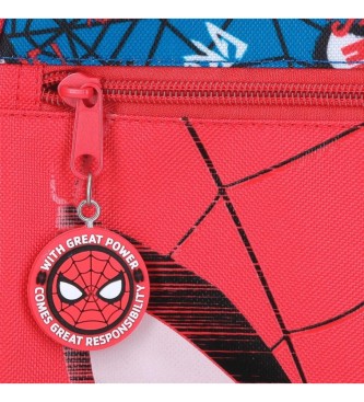 Disney Spiderman Authentic sac  dos prscolaire adaptable au trolley rouge