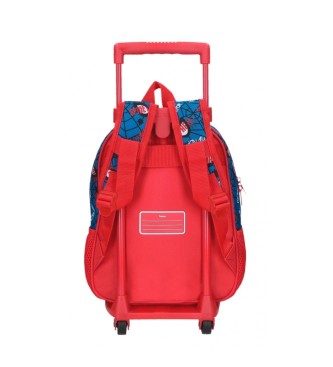 Disney Plecak przedszkolny Spiderman Authentic z czerwonym wózkiem