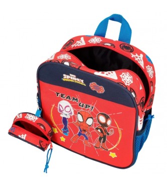 Joumma Bags Preschool backpack Spidey and friends adaptable to trolley red