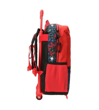 Disney Mochila urbana Homem-Aranha 40cm com mochila vermelha, marinho