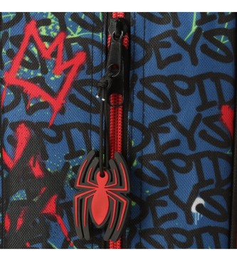 Disney Mochila Spiderman urban 40cm adaptable a carrorojo, marino