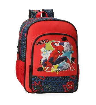 Disney Spiderman urban backpack two compartments red