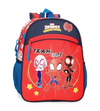Joumma Bags Spidey et ses amis sac  dos 33cm adaptable au trolley rouge