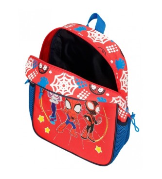 Joumma Bags Spidey and friends 33cm backpack adaptable to trolley red