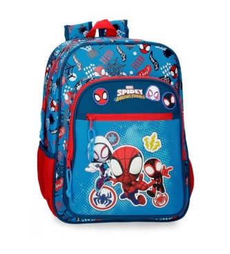 Joumma Bags Spidey Go webs go 38cm adaptable backpack blue