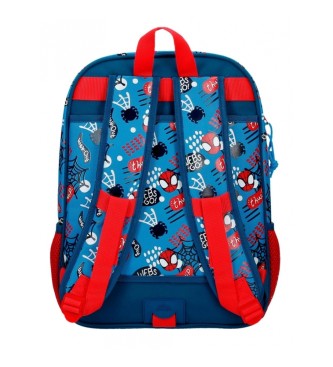 Joumma Bags Spidey Go webs go 38cm adaptable backpack blue