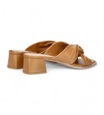 Mascar Cassandra brown leather sandals