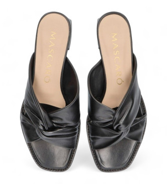 Mascar Cassandra leather sandals black