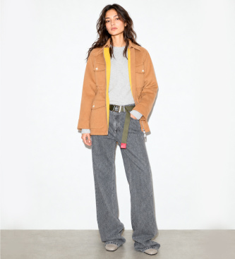 MAX&CO Chaqueta de campo de tejido doble lana Mcoleva beige