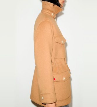 MAX&CO Chaqueta de campo de tejido doble lana Mcoleva beige