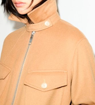 MAX&CO Chaqueta de campo de tejido doble lana Mcoleva beige
