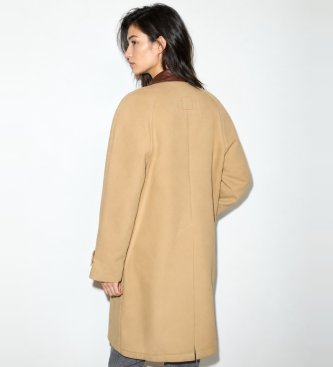 MAX&CO Gabardine de algodão repelente à água Mcoprimo bege