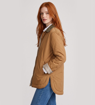 MAX&CO Chaqueta acolchada reversible Domino gris ceniza