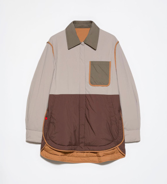 MAX&CO Chaqueta acolchada reversible Domino gris ceniza