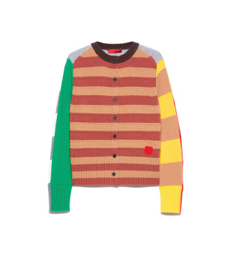 MAX&CO Cardigan patchwork à rayures Mcoesordio multicolore