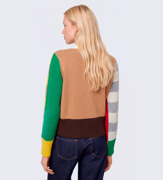 MAX&CO Pull en jersey affiné multicolore