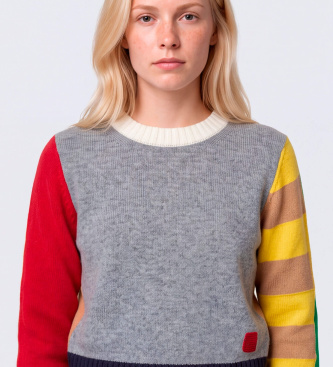 MAX&CO Pull en jersey affiné multicolore