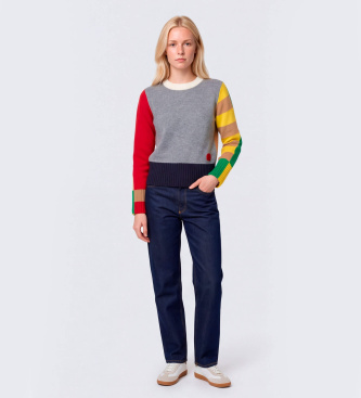 MAX&CO Pull en jersey affiné multicolore