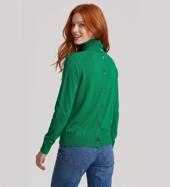 MAX&CO Grey Quadro cotton and cashmere sweater