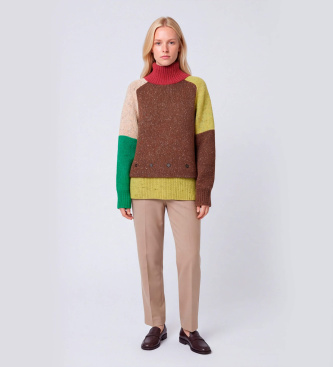 MAX&CO Pull en tweed de laine Mcofilante multicolore