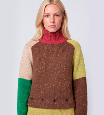MAX&CO Pull en tweed de laine Mcofilante multicolore