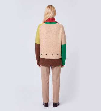 MAX&CO Pull en tweed de laine Mcofilante multicolore